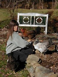 Me with my chickens